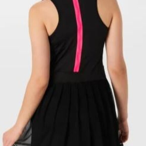 NEW Without Tags Lucky in Love Women's Next Level Dress - Black/Hot Pink - Picture 1 of 5